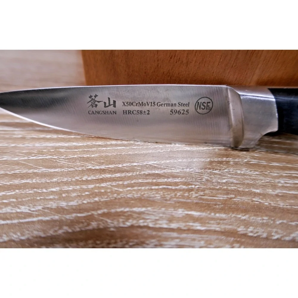 Cangshan V2 Series 1022520 German Steel Forged 5-Piece Starter Knife Block Set